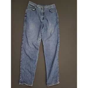 Vintage Levi's Womens High Rise Mom Straight Leg Jeans Medium Wash Blue Size 14